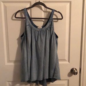 &now denim top.